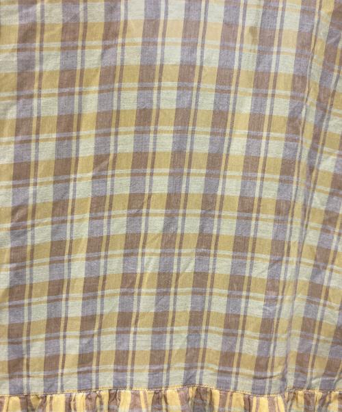 GRANDMA MAMA DAUGHTER（グランマママドーター）GRANDMA MAMA DAUGHTER (グランマママドーター) チェックワンピース イエローの古着・服飾アイテム