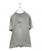 stussyステューシー）の古着「ワールドツアープリントTシャツ」｜グレー
