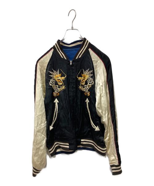 FLAT HEAD（フラット ヘッド）FLAT HEAD (フラット ヘッド) リバーシブルスカジャン ブラック サイズ:Sの古着・服飾アイテム