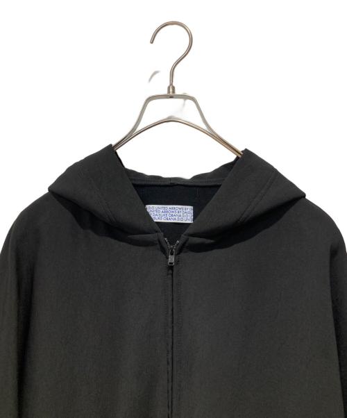 UNITED ARROWS（ユナイテッドアローズ）UNITED ARROWS (ユナイテッドアローズ) I D/SL ZIP HOODIE ブラック サイズ:Mの古着・服飾アイテム