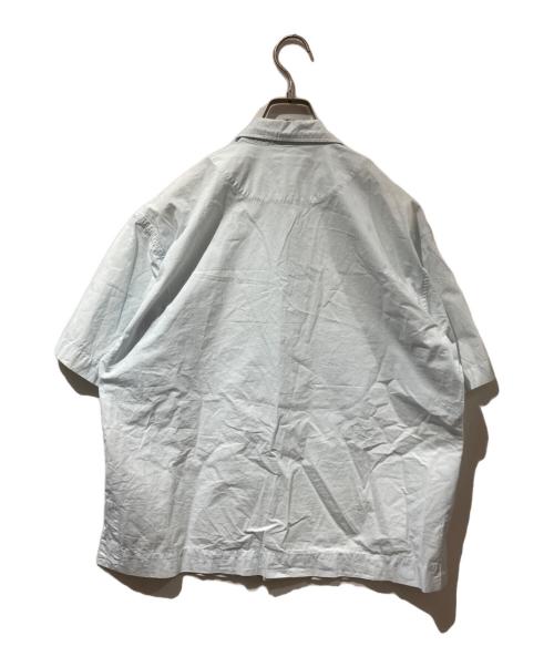 MHL（マーガレットハウエル）MHL (エムエイチエル) HIGH TWISTED COTTON POPLIN SS SHIRT (BLUE) ブルー サイズ:Mの古着・服飾アイテム