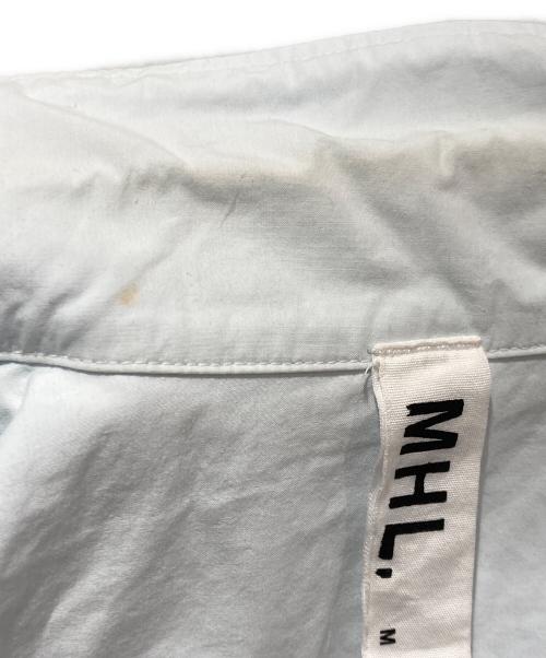 MHL（マーガレットハウエル）MHL (エムエイチエル) HIGH TWISTED COTTON POPLIN SS SHIRT (BLUE) ブルー サイズ:Mの古着・服飾アイテム