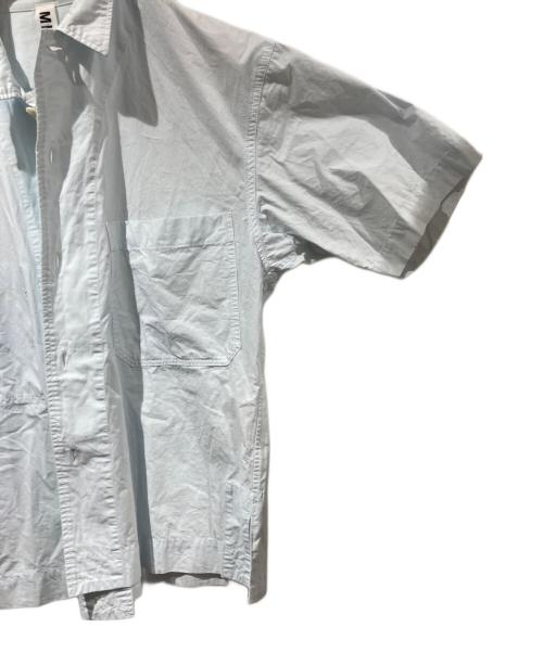MHL（マーガレットハウエル）MHL (エムエイチエル) HIGH TWISTED COTTON POPLIN SS SHIRT (BLUE) ブルー サイズ:Mの古着・服飾アイテム