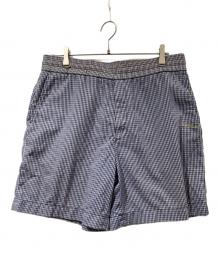 Acne studios（アクネ ストゥディオズ）の古着「ギンガムチェックイージーショーツ」｜ブルー