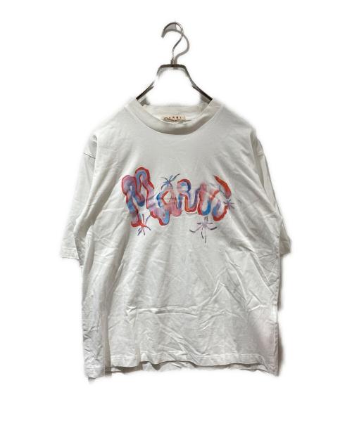 MARNI（マルニ）MARNI (マルニ) プリントTシャツ ホワイト サイズ:38の古着・服飾アイテム