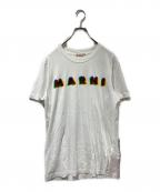 MARNIマルニ）の古着「3DロゴプリントTシャツ」｜ホワイト
