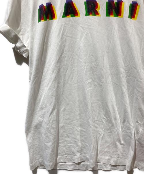 MARNI（マルニ）MARNI (マルニ) 3DロゴプリントTシャツ ホワイト サイズ:46の古着・服飾アイテム