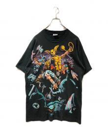 LIQUID BLUE（リキッドブルー）の古着「プリントTシャツ」｜ブラック