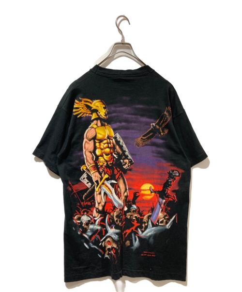 LIQUID BLUE（リキッドブルー）LIQUID BLUE (リキッドブルー) プリントTシャツ ブラック サイズ:Lの古着・服飾アイテム