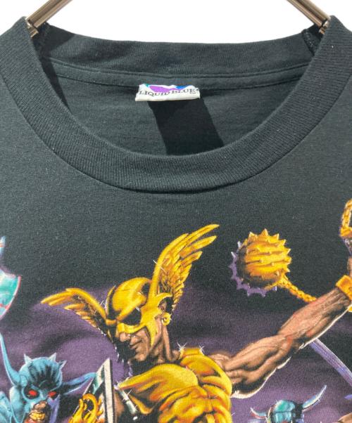 LIQUID BLUE（リキッドブルー）LIQUID BLUE (リキッドブルー) プリントTシャツ ブラック サイズ:Lの古着・服飾アイテム