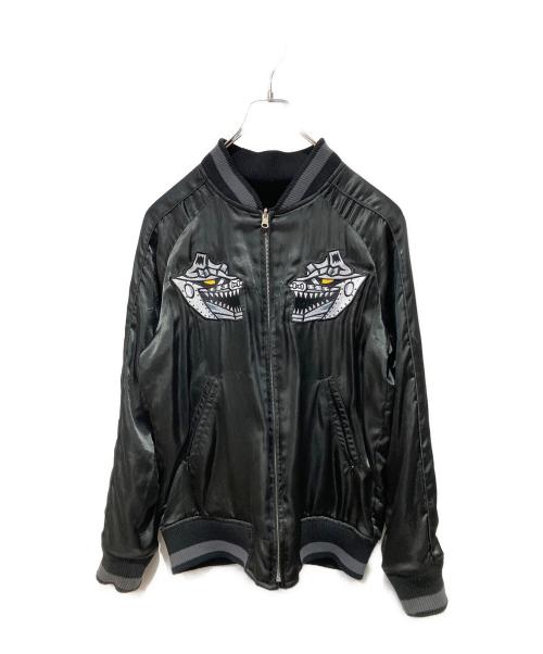 PUNK DRUNKERS（パンクドランカーズ）PUNK DRUNKERS (パンクドランカーズ) リバーシブルスカジャン ブラック サイズ:Mの古着・服飾アイテム