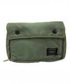 PORTERポーター）の古着「TANKER SHOULDER BAG」｜グリーン