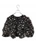 CLANE (クラネ) MINAMI TANAKA (ミナミ タナカ) W FACE FLOWER JACQUARD SHIRRING TOPS ブラック サイズ:１：20000円
