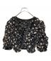 中古・古着 CLANE (クラネ) MINAMI TANAKA (ミナミ タナカ) W FACE FLOWER JACQUARD SHIRRING TOPS ブラック サイズ:１：20000円