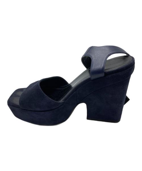 CELINE（セリーヌ）CELINE (セリーヌ) WEDGE SANDAL ネイビー サイズ:36.5の古着・服飾アイテム