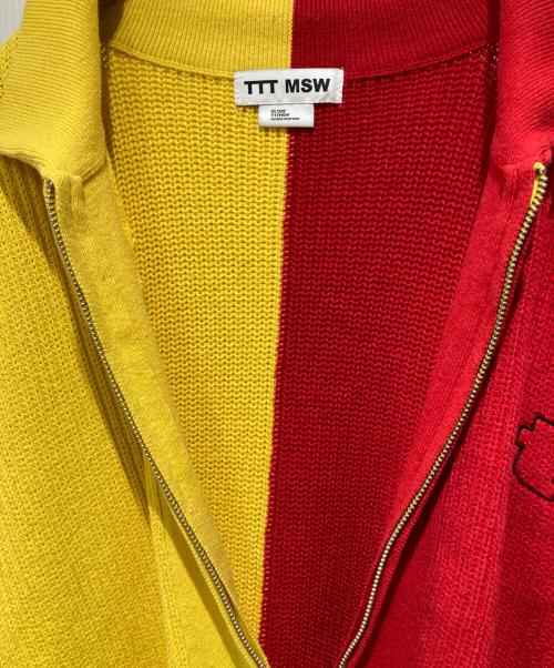 TTT MSW（ティー）TTT MSW (ティー) ジップアップニット ブラック サイズ:XLの古着・服飾アイテム