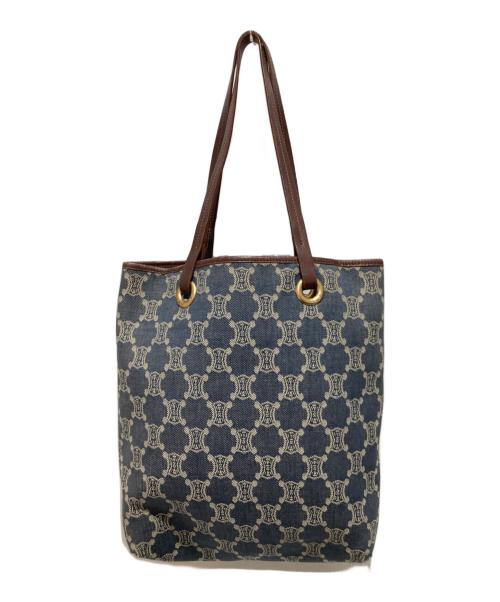 CELINE（セリーヌ）CELINE (セリーヌ) マカダムデニムトートバッグ インディゴの古着・服飾アイテム