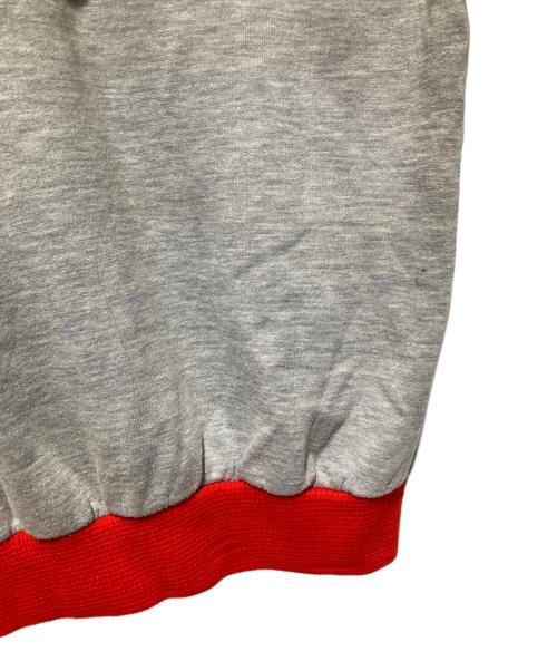 adidas（アディダス）adidas (アディダス) 半袖スウェット グレー×レッド サイズ:180の古着・服飾アイテム