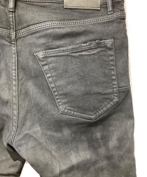 PURPLE-BRAND（パープル ブランド）PURPLE-BRAND (パープル ブランド) コーティングダメージデニムパンツ ブラック サイズ:30の古着・服飾アイテム
