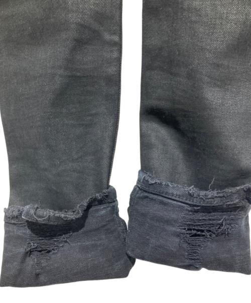 PURPLE-BRAND（パープル ブランド）PURPLE-BRAND (パープル ブランド) コーティングダメージデニムパンツ ブラック サイズ:30の古着・服飾アイテム