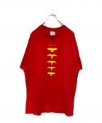 Hanesヘインズ）の古着「プリントTシャツ」｜レッド