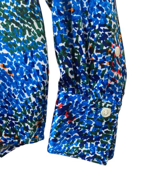 HERALBONY（ヘラルボニー）HERALBONY (ヘラルボニー) シャツブラウス「（無題）（青）」 ブルー サイズ:ＦＲＥＥの古着・服飾アイテム