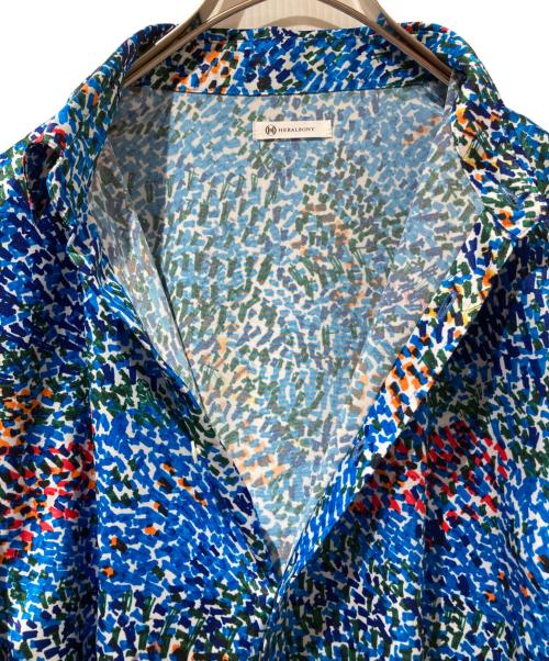 HERALBONY（ヘラルボニー）HERALBONY (ヘラルボニー) シャツブラウス「（無題）（青）」 ブルー サイズ:ＦＲＥＥの古着・服飾アイテム