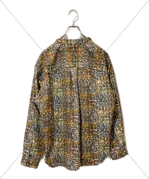 HERALBONY（ヘラルボニー）HERALBONY (ヘラルボニー) バンドカラーシャツ「秋」 オリーブ サイズ:Mの古着・服飾アイテム