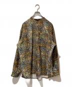 HERALBONYヘラルボニー）の古着「バンドカラーシャツ「秋」」｜オリーブ