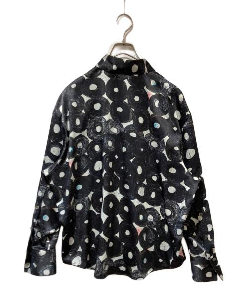 HERALBONY（ヘラルボニー）HERALBONY (ヘラルボニー) シャツブラウス「無題（丸）」 ブラック サイズ:FREEの古着・服飾アイテム