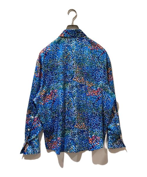 HERALBONY（ヘラルボニー）HERALBONY (ヘラルボニー) シャツブラウス「（無題）（青）」 ブルー サイズ:ＦＲＥＥの古着・服飾アイテム
