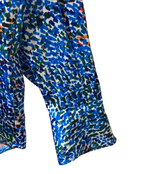 HERALBONY（ヘラルボニー）HERALBONY (ヘラルボニー) シャツブラウス「（無題）（青）」 ブルー サイズ:ＦＲＥＥの古着・服飾アイテム
