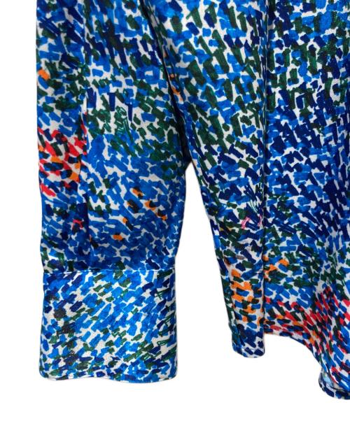 HERALBONY（ヘラルボニー）HERALBONY (ヘラルボニー) シャツブラウス「（無題）（青）」 ブルー サイズ:ＦＲＥＥの古着・服飾アイテム
