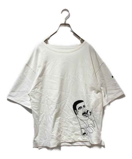 HERALBONY（ヘラルボニー）HERALBONY (ヘラルボニー) アートバスクT「Bohemian Rhapsody」 ホワイト サイズ:Ｌの古着・服飾アイテム
