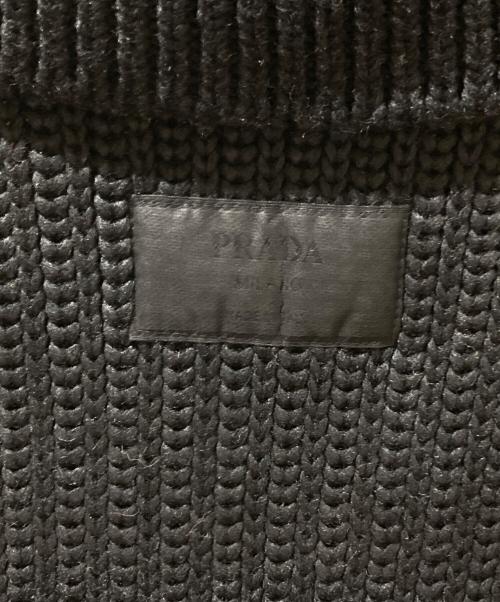PRADA（プラダ）PRADA (プラダ) ジップアップニット ブラック サイズ:44の古着・服飾アイテム
