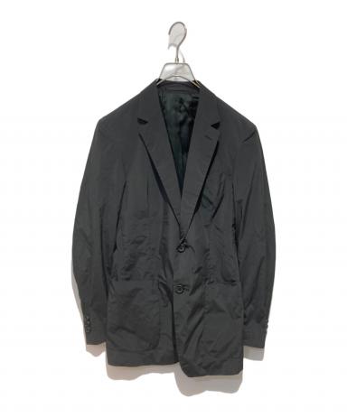 PRADA テーラードジャケット 50R ブラック 黒 イタリア製 UGD684 中古・古着通販】PRADA (プラダ) ナイロンテーラードジャケット