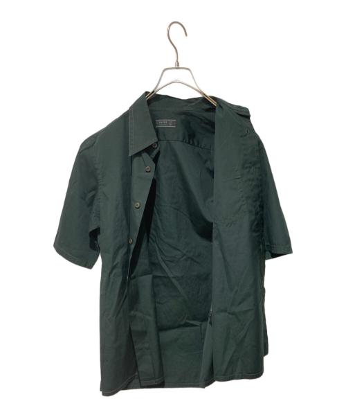 PRADA（プラダ）PRADA (プラダ) ステッチポケットシャツ グリーン サイズ:37の古着・服飾アイテム