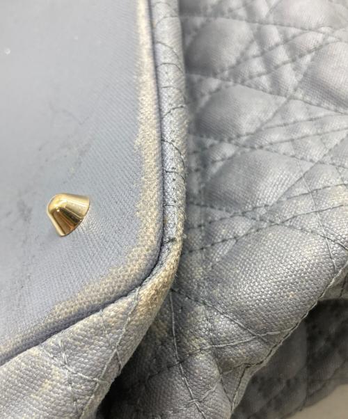 Christian Dior（クリスチャン ディオール）Christian Dior (クリスチャン ディオール) カナージュパナレアトートバッグ ブルーの古着・服飾アイテム