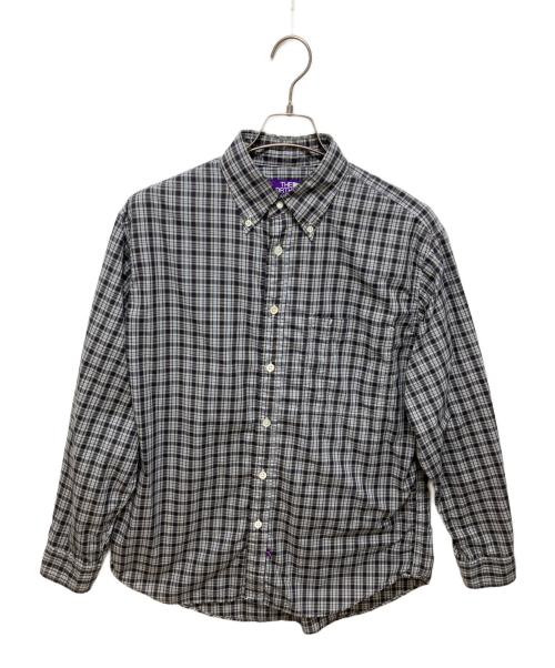 THE NORTHFACE PURPLELABEL（ザ・ノースフェイス パープルレーベル）THE NORTHFACE PURPLELABEL (ザ・ノースフェイス パープルレーベル) Button Down Plaid Field Shirt グレー サイズ:SIZE Mの古着・服飾アイテム