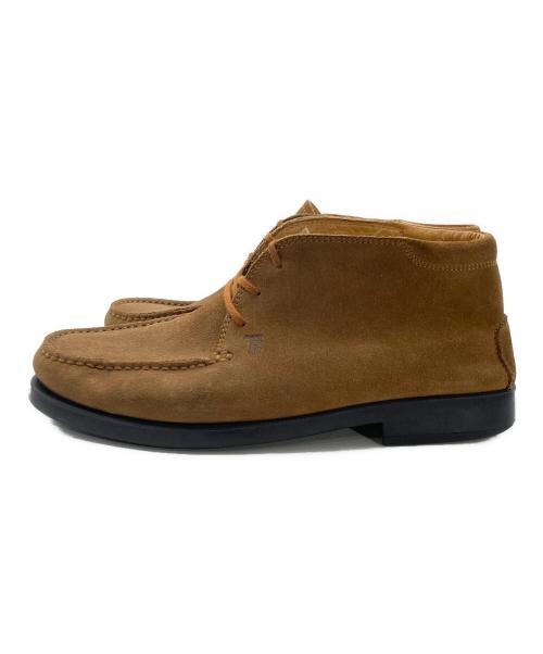 TODS（トッズ）tods (トッズ) スエード デザートブーツ ブラウン サイズ:7の古着・服飾アイテム