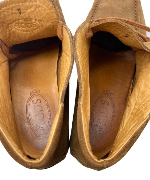 TODS（トッズ）tods (トッズ) スエード デザートブーツ ブラウン サイズ:7の古着・服飾アイテム