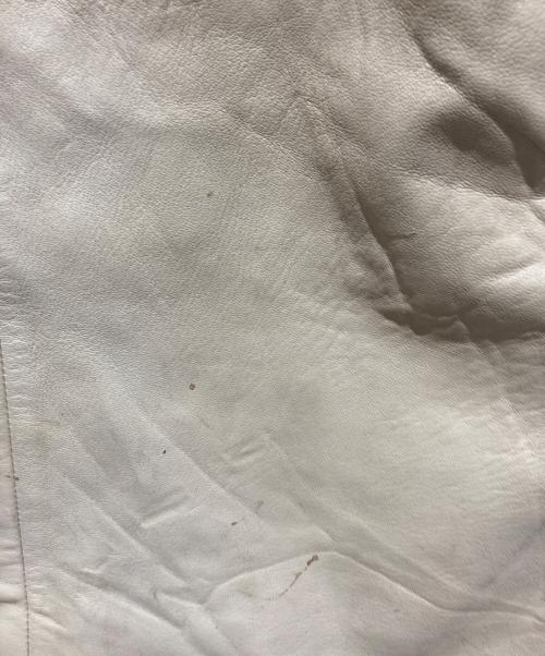 adidas（アディダス）adidas (アディダス) レザトラックーパンツ ベージュ サイズ:Ｌの古着・服飾アイテム