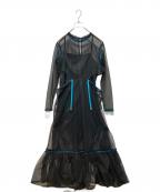 PAMEO POSEパメオポーズ）の古着「Tulle Dress チュールドレス」｜ブラック