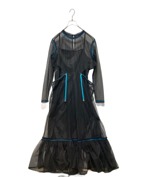 PAMEO POSE（パメオポーズ）PAMEO POSE (パメオポーズ) Tulle Dress チュールドレス ブラック サイズ:Freeの古着・服飾アイテム