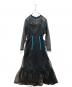 PAMEO POSE（パメオポーズ）の古着「Tulle Dress チュールドレス」｜ブラック