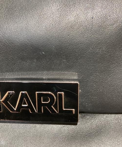 Karl Lagerfeld（カール ラガーフェルド）Karl Lagerfeld (カール ラガーフェルド) ショルダーバッグ ブラックの古着・服飾アイテム