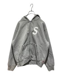 SUPREME（シュプリーム）の古着「S Logo Zip Up Hooded」｜グレー