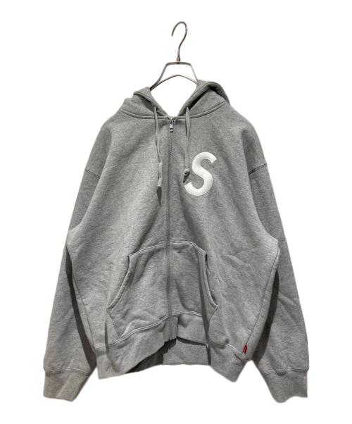 SUPREME（シュプリーム）Supreme (シュプリーム) S Logo Zip Up Hooded グレー サイズ:Mの古着・服飾アイテム