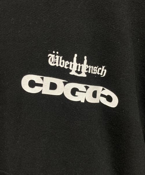CDG（シーディージー）CDG (シーディージー) Übermensch (ウーバーメンシュ) CLASSIC HOODED SWEATSHIRT ブラック サイズ:Mの古着・服飾アイテム