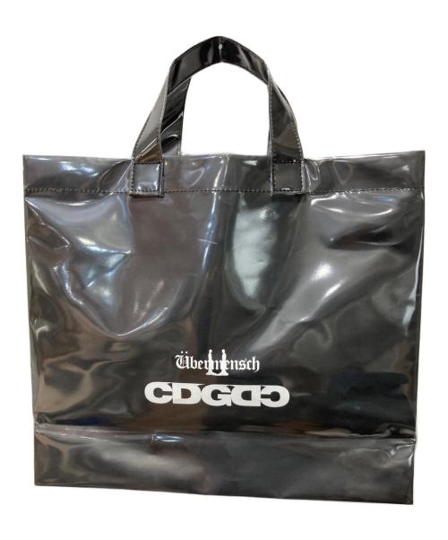 CDG（シーディージー）CDG (シーディージー) Übermensch (ウーバーメンシュ) ビニールハンドバッグ/ PAPER BAG ブラック 未使用品の古着・服飾アイテム